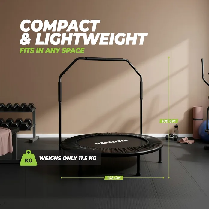 VirtuFit Foldbar Fitness Trampolin med Håndtag, billede 3
