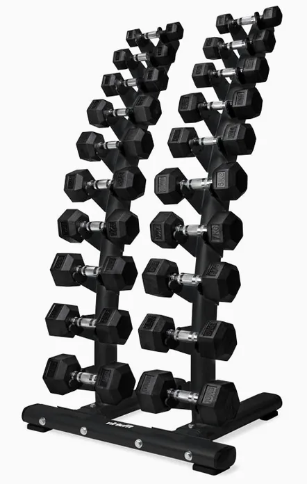 VirtuFit Hex håndvægtsæt med stativ