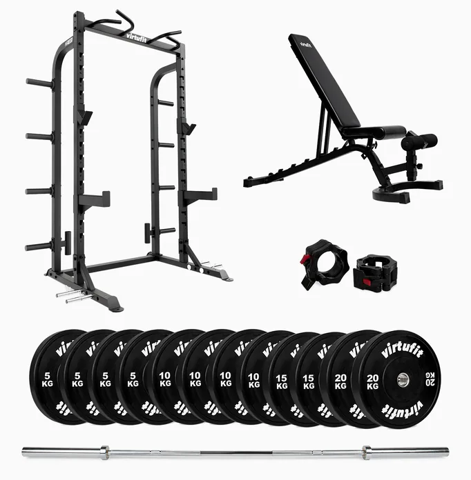 VirtuFit HR100 Half Rack med Bumper og bænk, billede 2